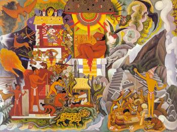 Diego Rivera : Pre-Hispanic America,Book cover for Pablo Neruda's,Canto General